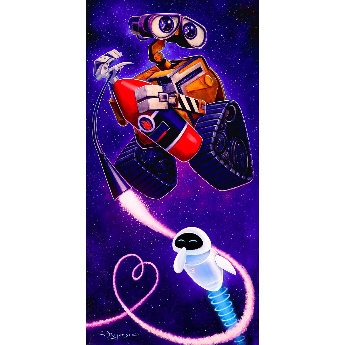 Disney Wall•E and Eve by Tim Rogerson – Art Center Gallery