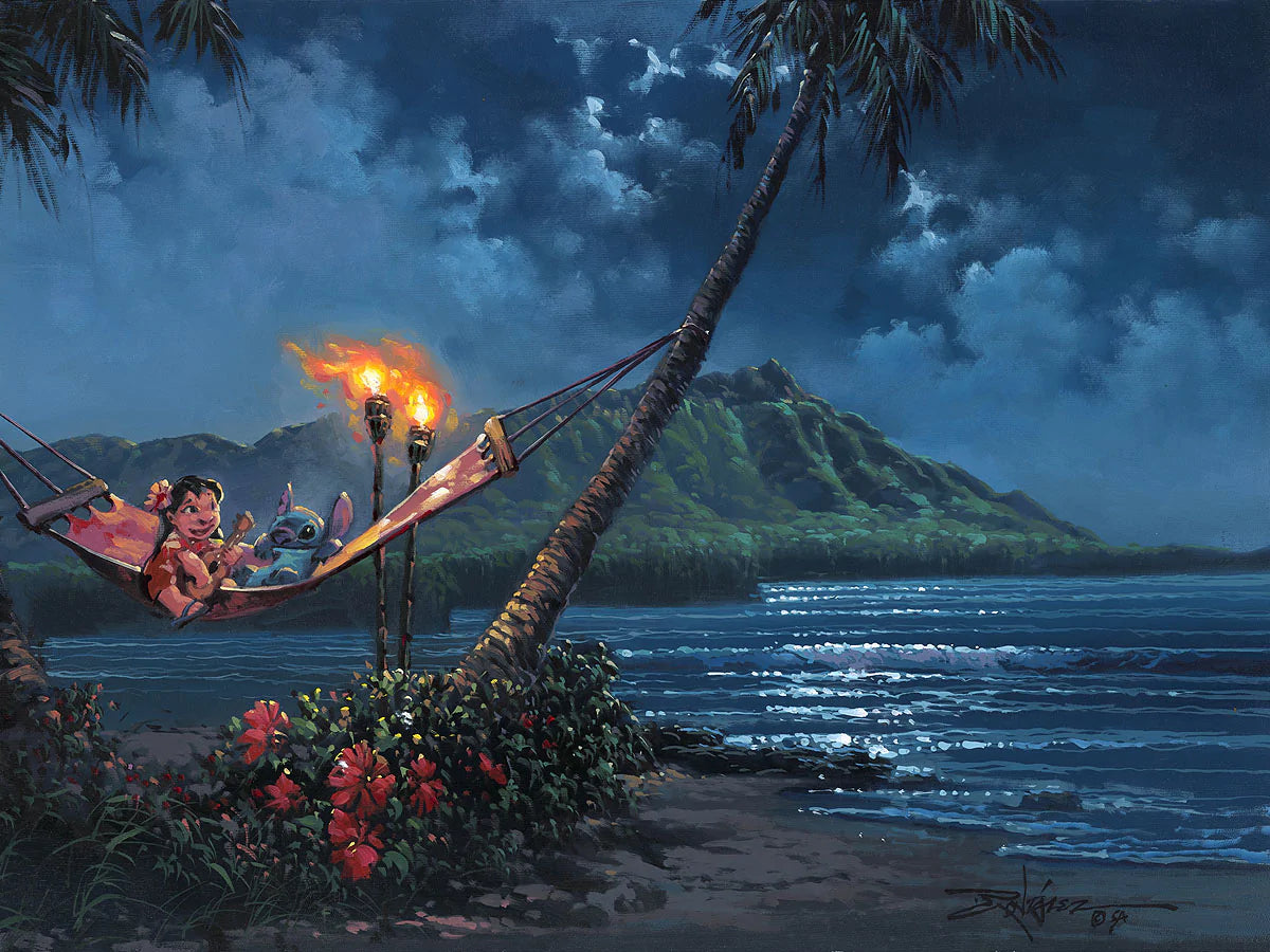 Lilo & Stitch - Limited Edition Canvas By Thomas Kinkade Studios