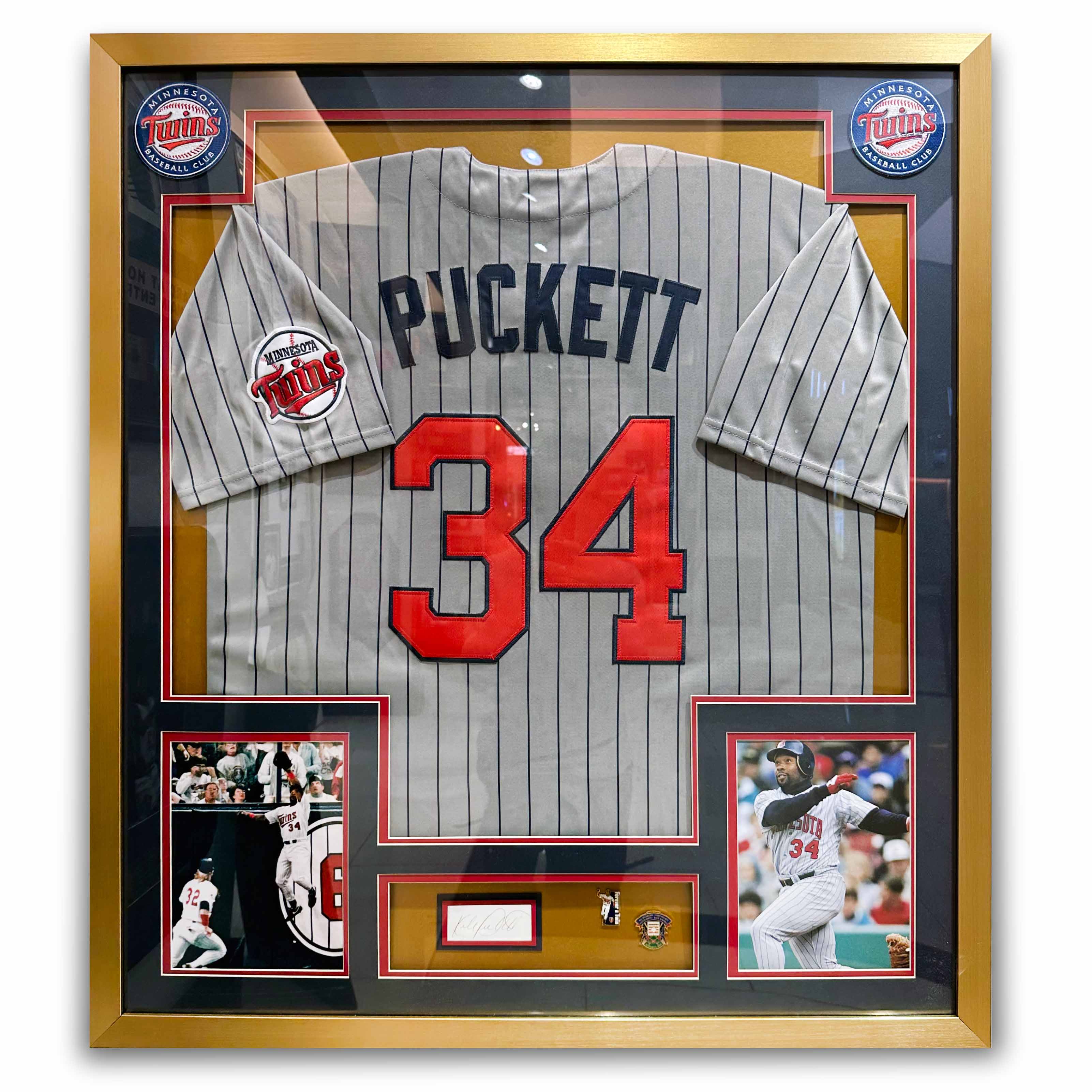 Kirby Puckett Framed Minnesota Twins Jersey