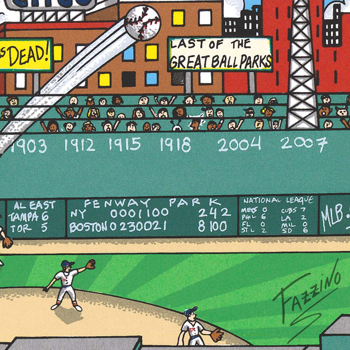 Charles Fazzino "Fenway Park: The Pride of Boston" 3D Limited Edition Silkscreen on Paper