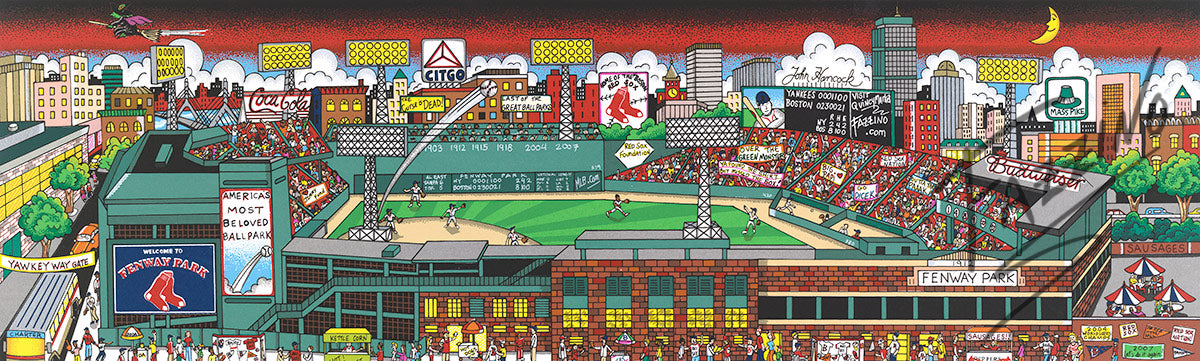 Charles Fazzino "Fenway Park: The Pride of Boston" 3D Limited Edition Silkscreen on Paper