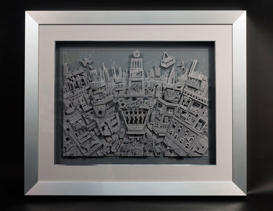 Charles Fazzino "Fifty Shades of Broadway" 3D Limited Edition Mixed-Media on Paper