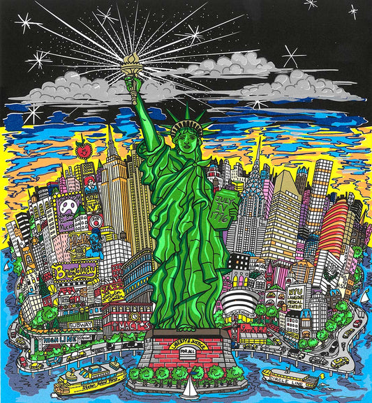 Charles Fazzino "Liberty and Justice for All" 3D Limited Edition Silkscreen on Paper