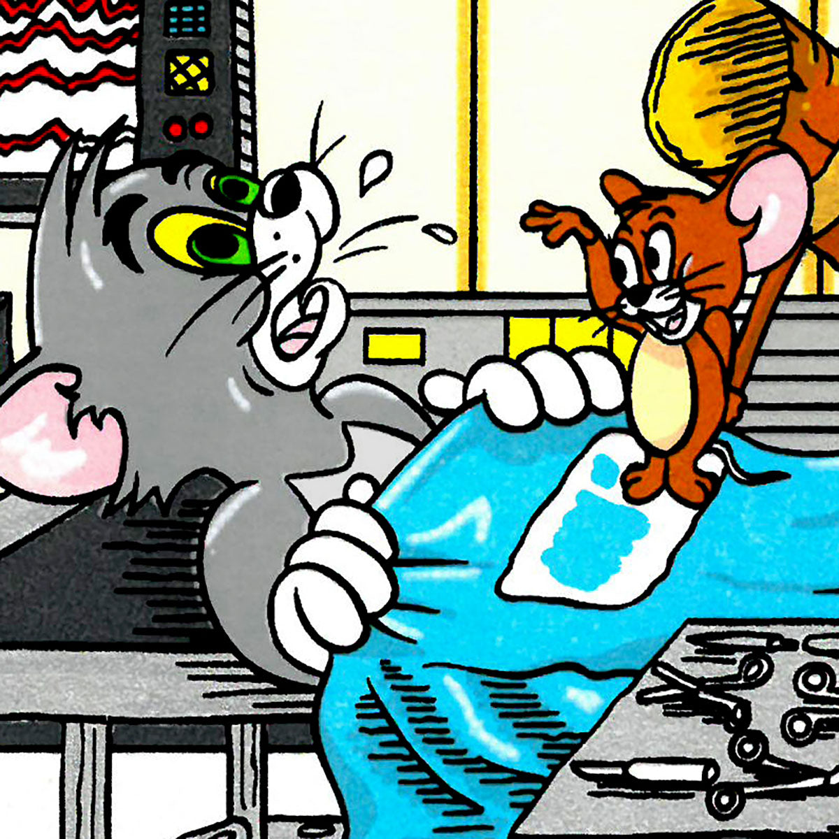 Charles Fazzino "Tom & Jerry’s Surgical CATastrophe" 3D Limited Edition Silkscreen on Paper