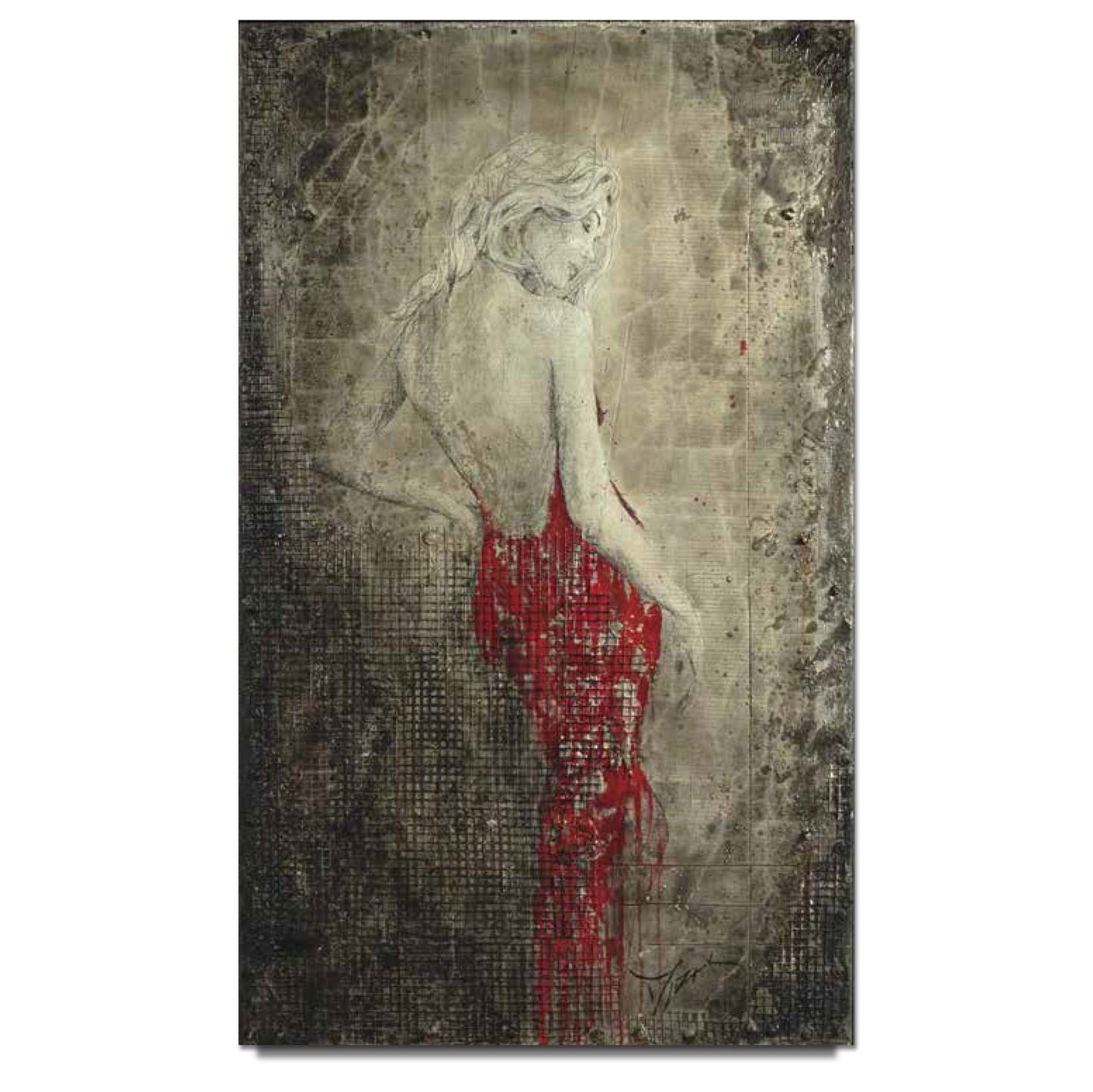 Trevor Mezak "Lady in Red" Limited Edition Canvas Giclee