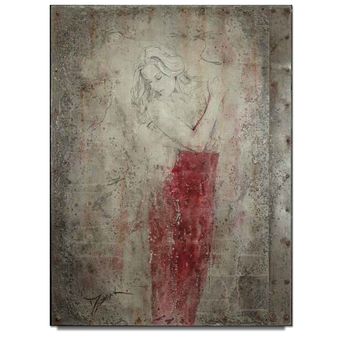 Trevor Mezak "Lady In Red II" Limited Edition Canvas Giclee