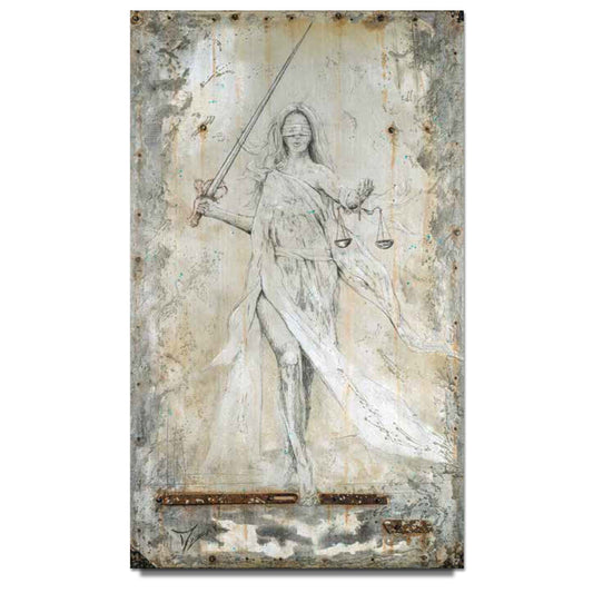 Trevor Mezak "Lady Justice" Limited Edition Canvas Giclee