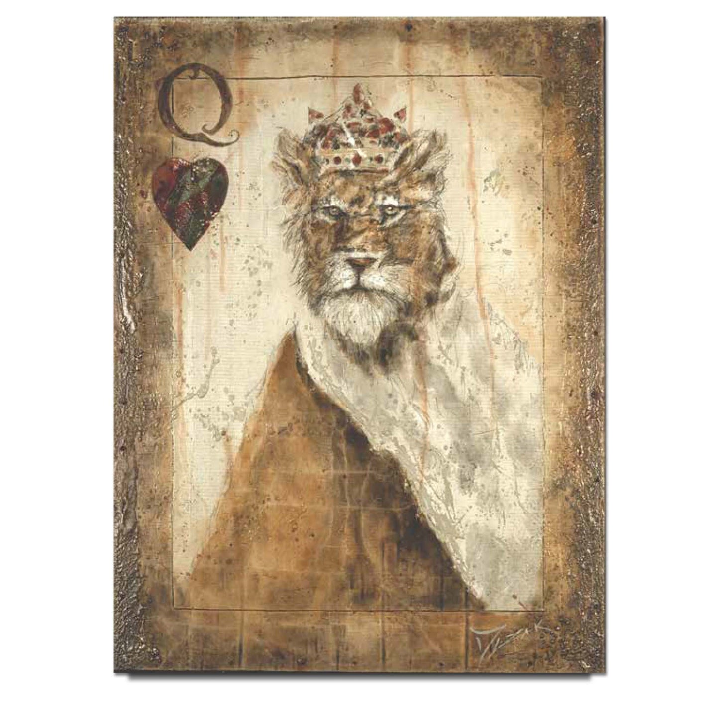 Trevor Mezak "Lioness" Limited Edition Canvas Giclee