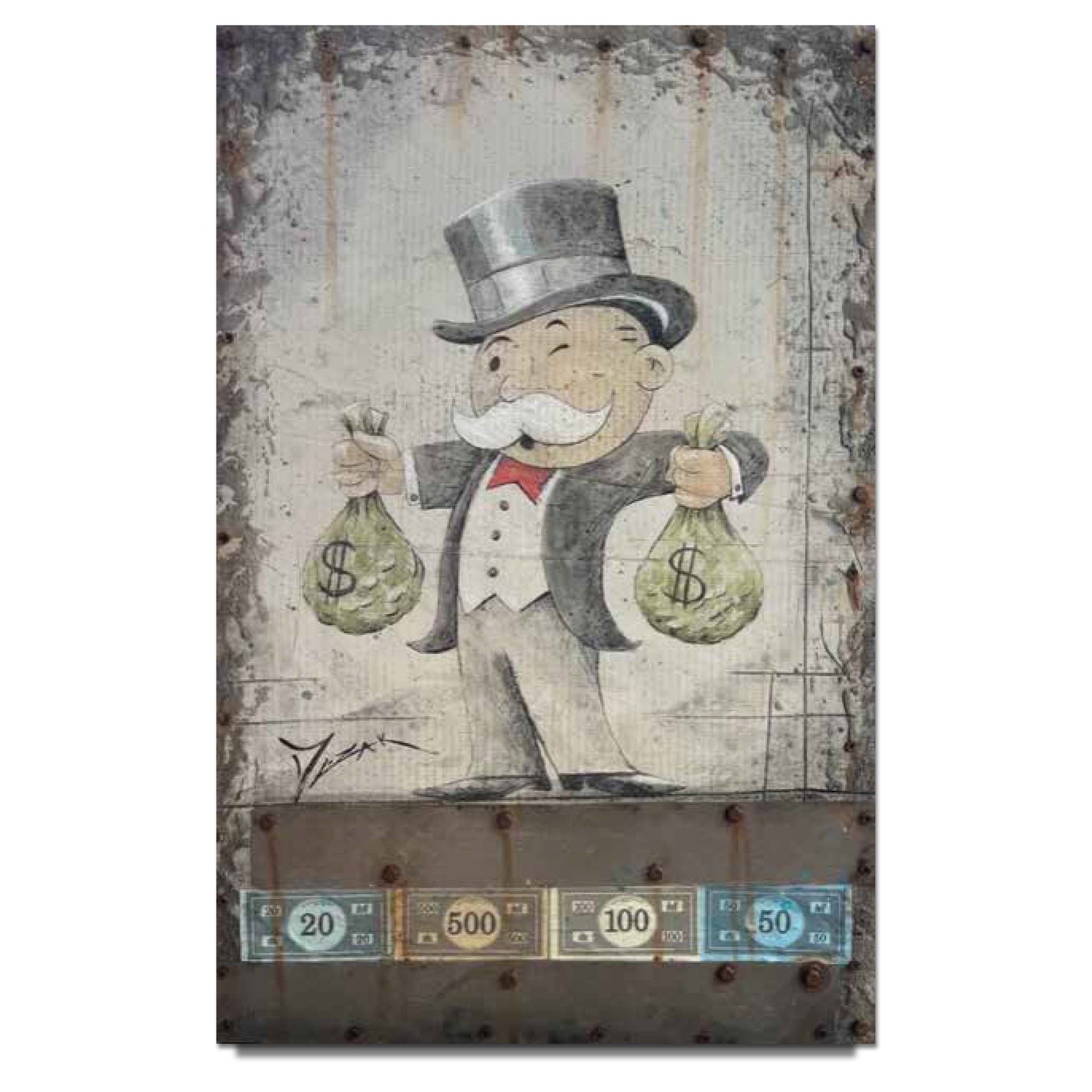 Trevor Mezak "Money Money Money" Limited Edition Canvas Giclee