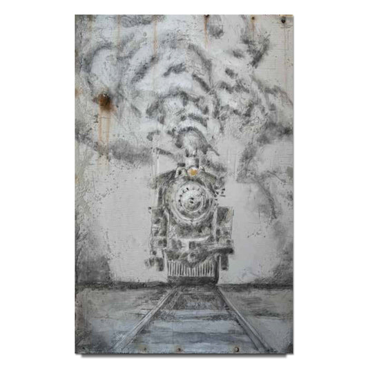 Trevor Mezak "Steam Locomotive" Limited Edition Canvas Giclee