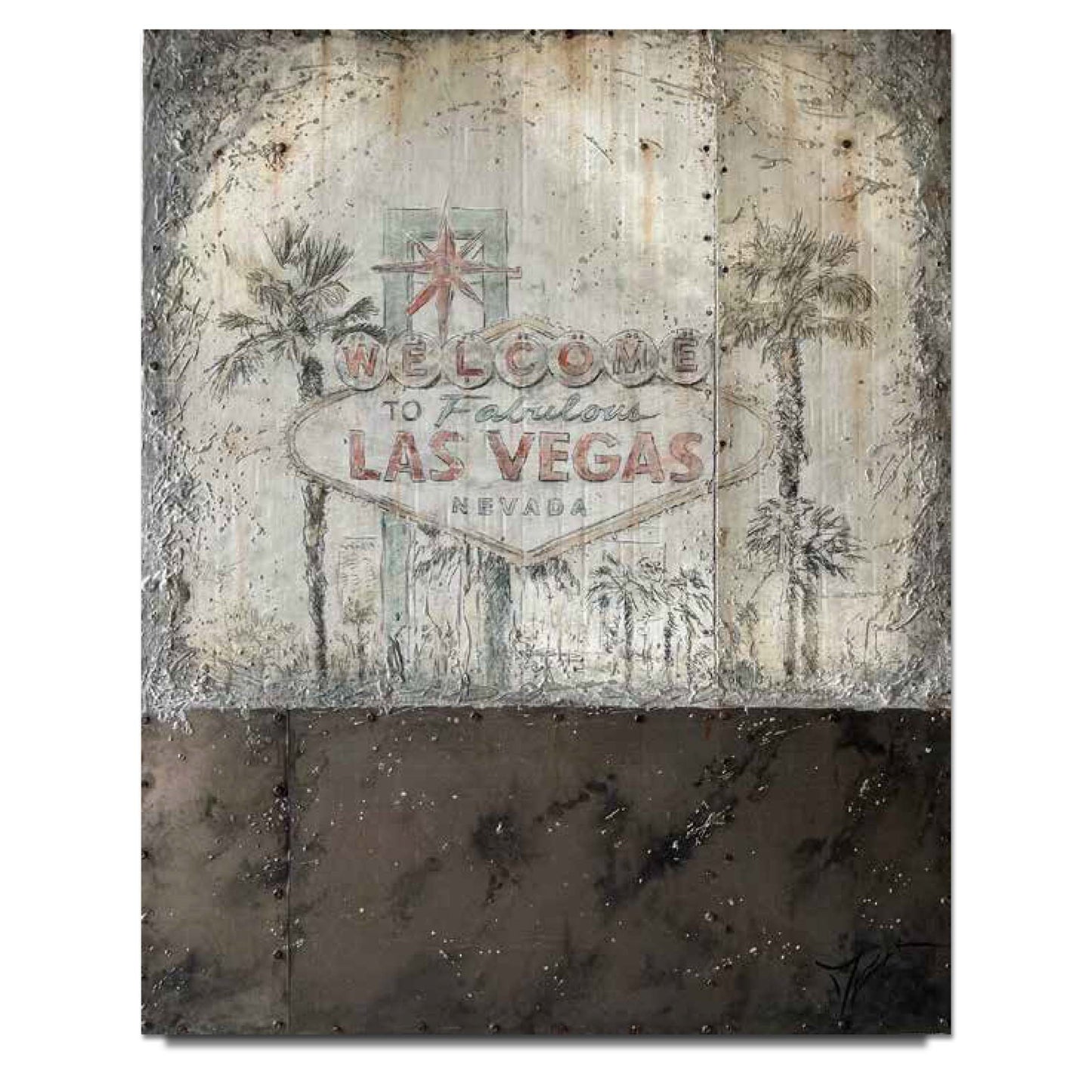 Trevor Mezak "Welcome To Vegas" Limited Edition Canvas Giclee