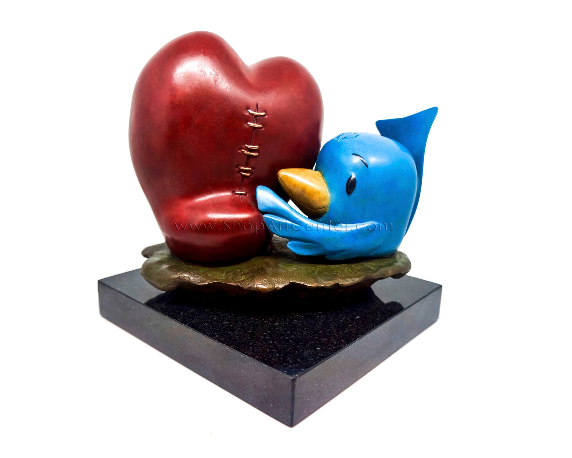 Fabio Napoleoni "Blu Loves You" Bronze Statue